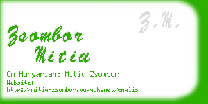 zsombor mitiu business card